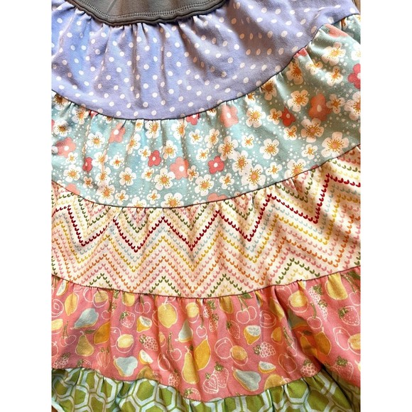 Matilda Jane Fruit Patchwork Girls Skirt Clothing Back To School Sz 6 FAST SHIP! - Picture 5 of 14